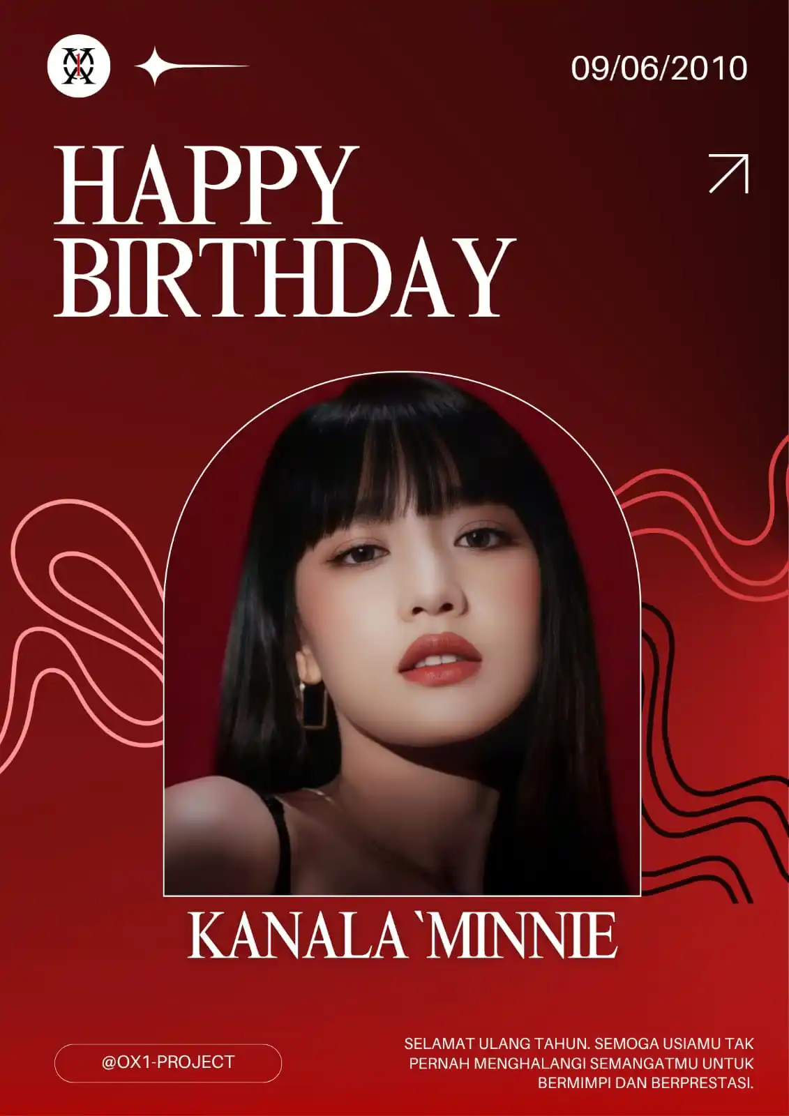 Image from OX1-PROJECT OFFICIAL: ── ᝰ.ᐟ KANALA`MINNIE ── ᝰ.ᐟ 09 JUNI 2025 ── ᝰ.ᐟ HAPPY BIRTHDAY TO YOU...