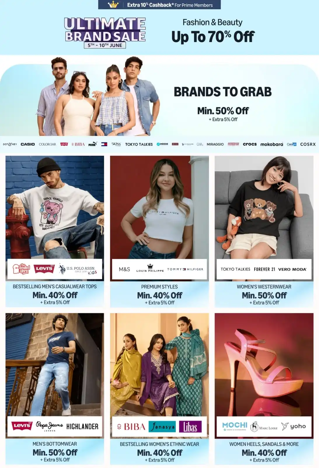 Image from Amazon Associates: 🛍️ *ULTIMATE BRAND SALE* 📣 Sale live till 10th June 👚 *Fashion & ...