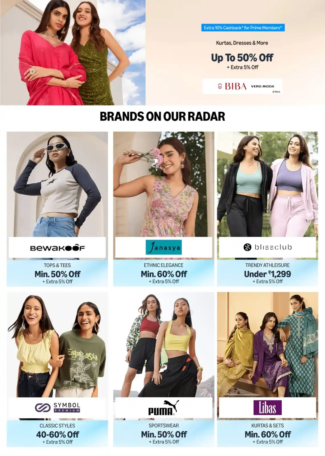 Image from Amazon Associates: 🛍️ *ULTIMATE BRAND SALE* 📣 Sale live till 10th June 🌟 *Kurtas, Dr...