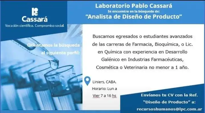 Image from 🌈✨️ Empleo360 💖: 👩🏻💼✨ *Analista de diseño de producto* 📍 *Liniers, CABA* 📧 recu...