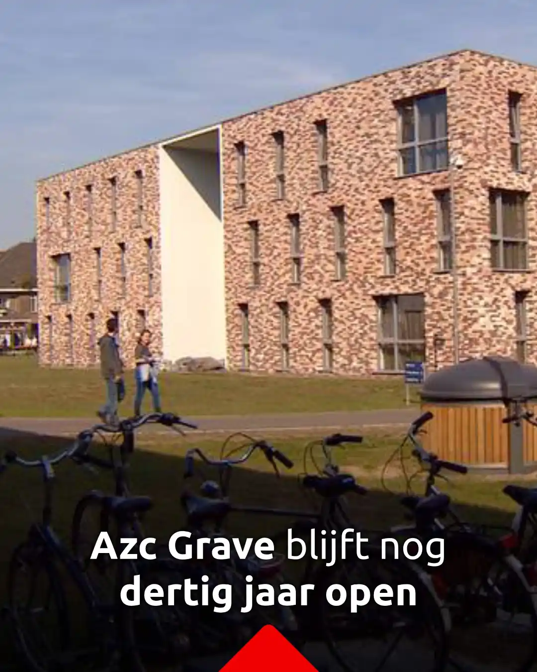 Image from Omroep Brabant: *Asielzoekerscentrum Grave blijft nog dertig jaar open* Het Asielzoek...