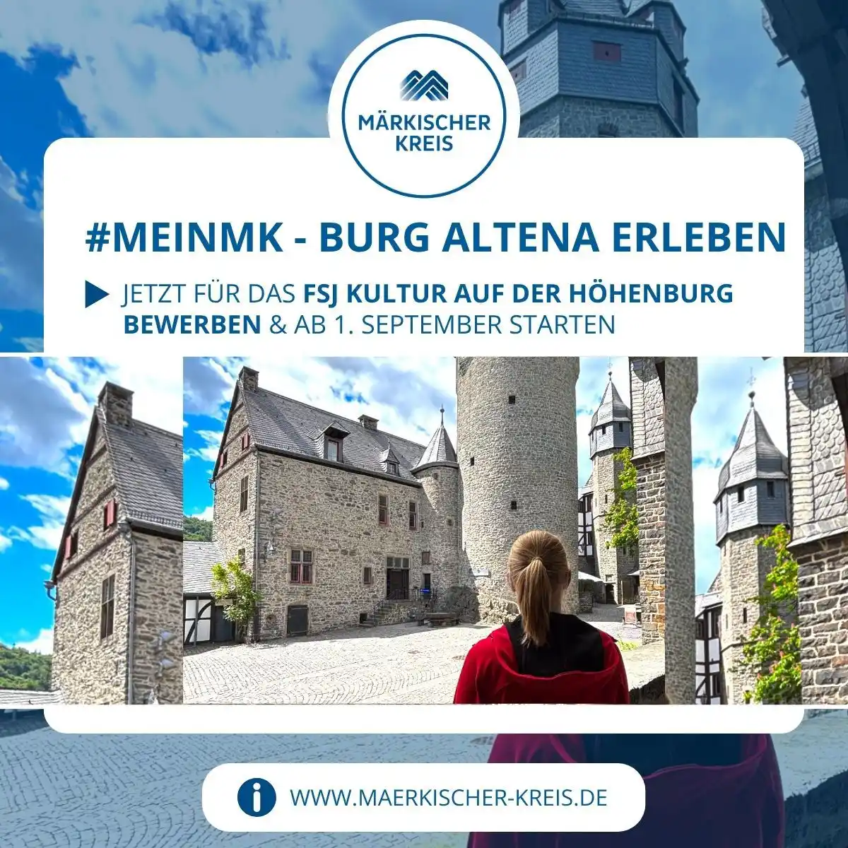 Image from Märkischer Kreis : Das ist deine Chance 🍀 Auf unserer Höhenburg 🏰 ist ab 1. September...