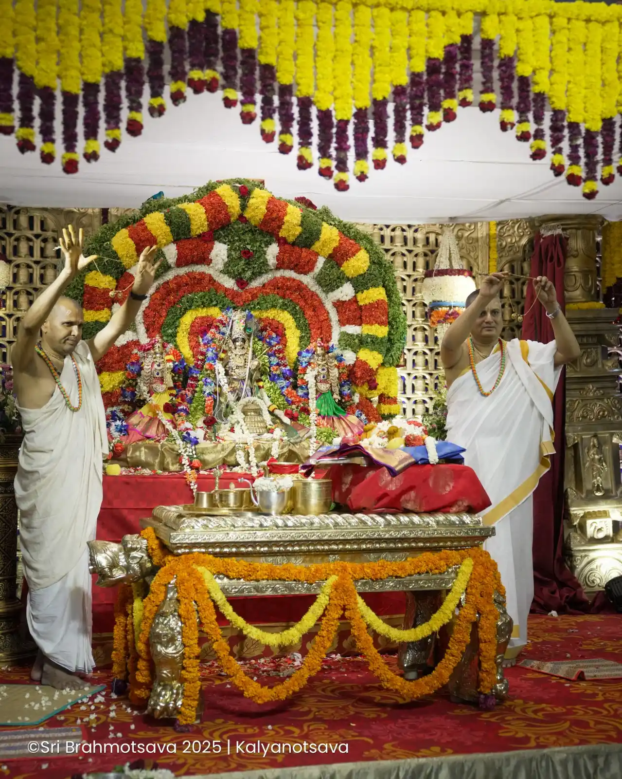 Image from ISKCON Bangalore: Kalyanotsava of Sri Sri Rajagopala Rukmini Satyabhama was performed at...