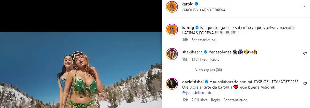 Image from La Bichota - Noticias Sobre Música: Karol G lanzó su nueva canción 'Latina foreva' acompañada de sensual v...