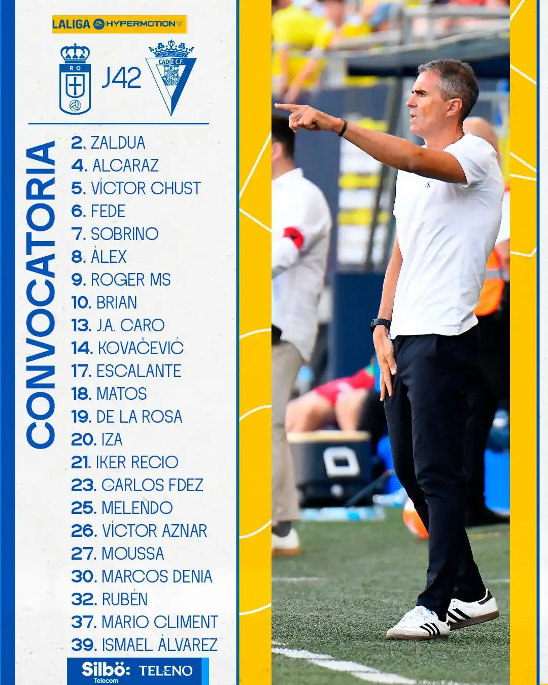 Image from Cádiz Club de Fútbol: Lista de convocados para el <a class="text-blue-500 hover:underline cu...
