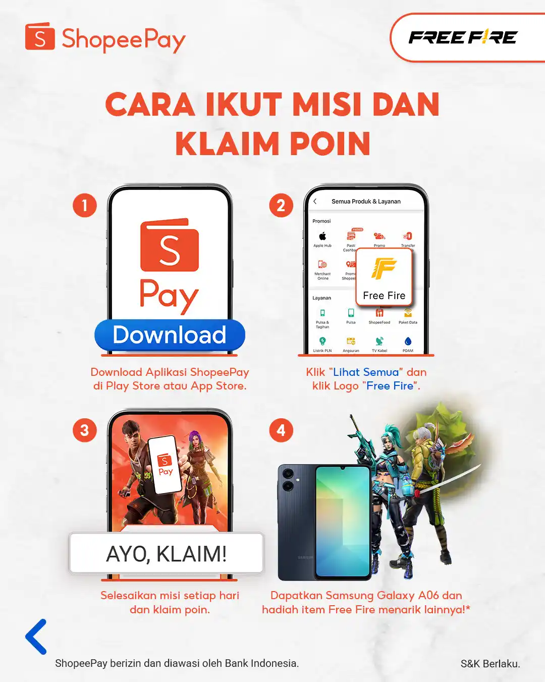 Image from Free Fire Community ID Official: Buat Sobat ShopeePay yang ngaku suka banget Free Fire, sini merapat!! ...