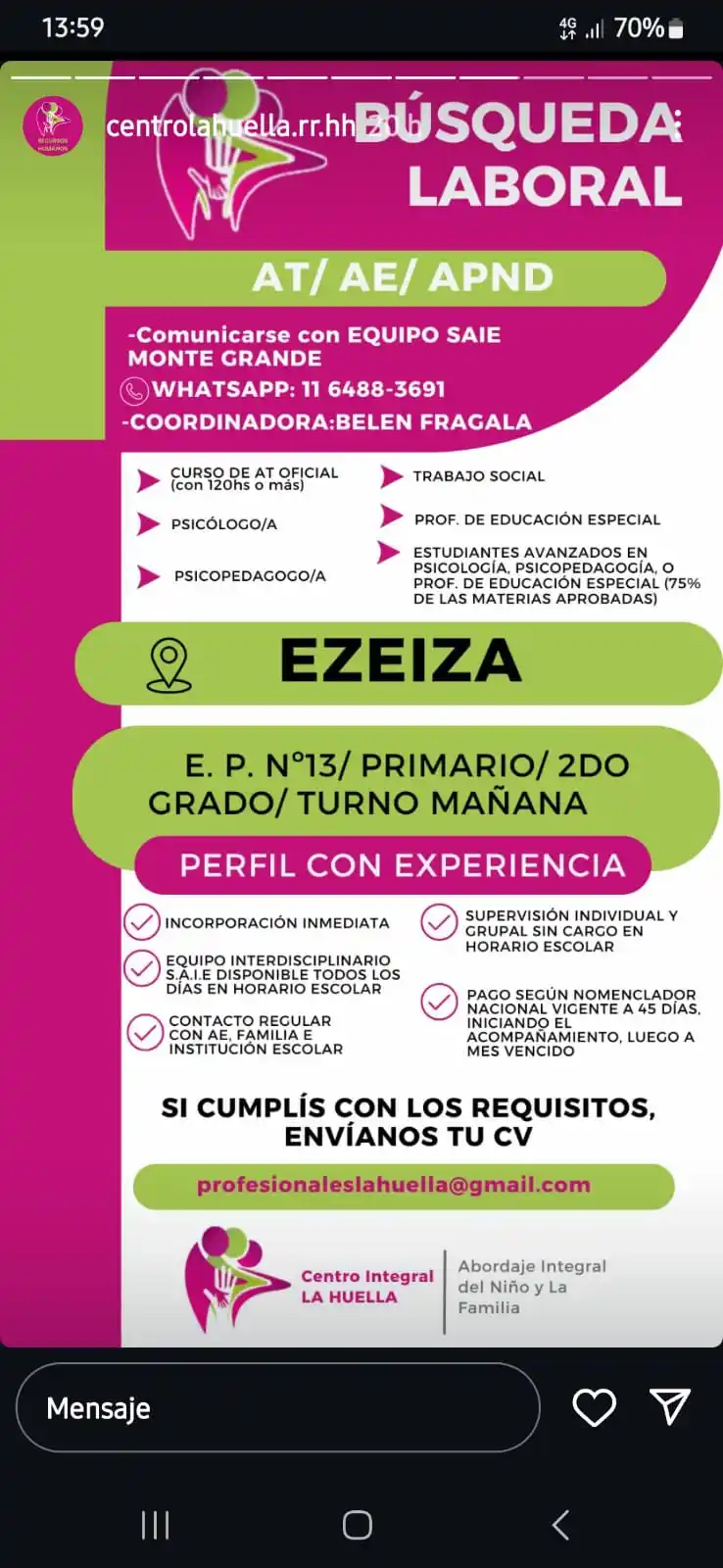 Image from Clasificados Profesionales De Salud Mental/Física Y Educación. CONFECCIÓN DE CV.: *Confección de CV* *-Empleos y servicios en Salud mental/física* 🔖 Z...