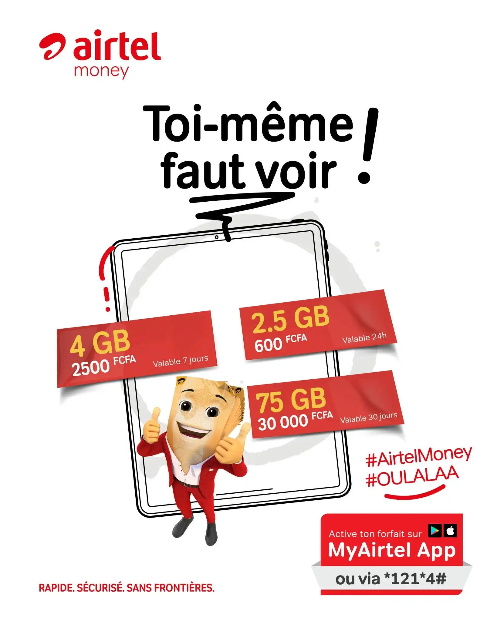 Image from Airtel Congo B: Des forfaits DATA puissants, activables uniquement via Airtel Money 🔥...