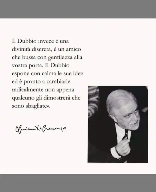 Image from Umanesimo Digitale ed Intelligenza Artificiale per tutti.: Dubito, quindi sono. (Da buon Umanista Digitale) Il dubbio non è debo...