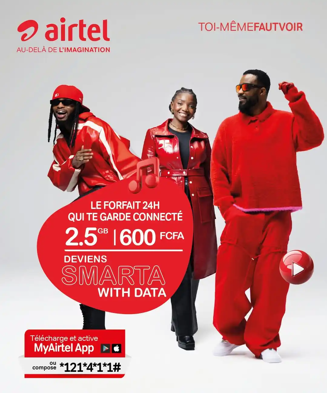 Image from Airtel Congo B: Être Smarta, c’est bien gérer ses forfaits internet ! Active ton forfa...