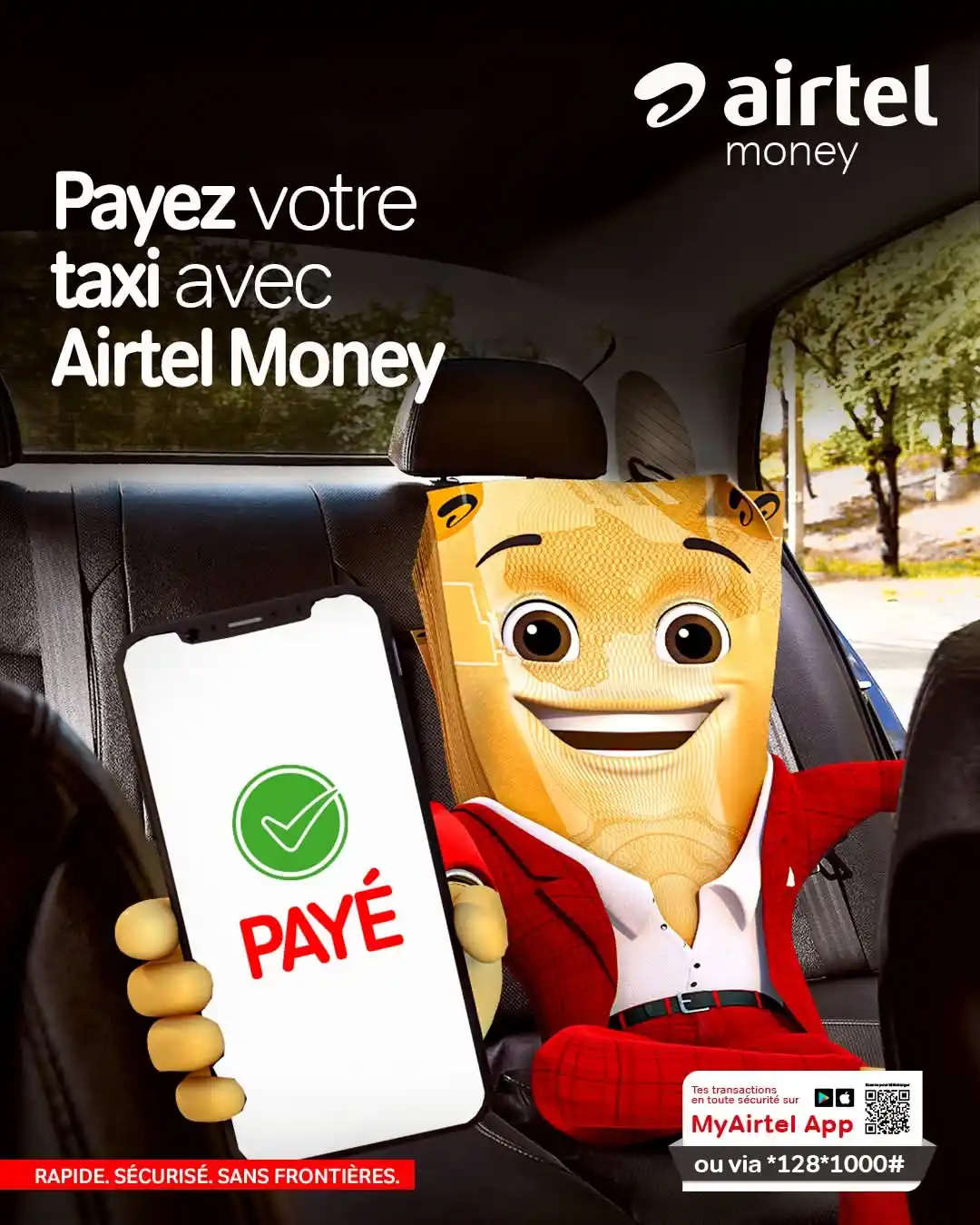 Image from Airtel Congo B: Fini les galères de monnaie dans le taxi ! Ce matin, en route pour un...