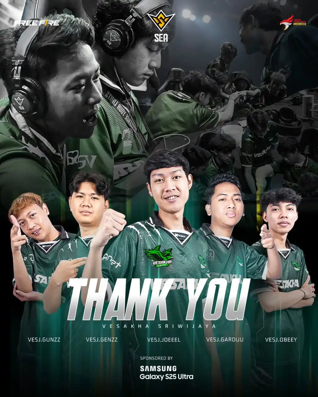 Image from Free Fire Community ID Official: *FREE FIRE ESPORTS NEWS :* Good Game Well Played! 🫡🫡 Vesakha Sriwi...