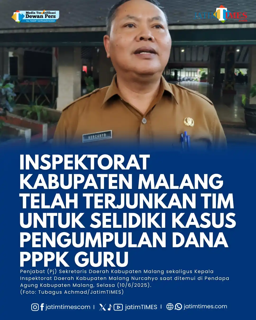 Image from Jatimtimes.com: Inspektorat Daerah Kabupaten Malang telah menerjunkan tim untuk melaku...