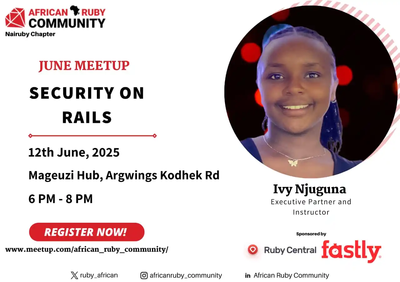 Image from Tech Kenya: Join the African Ruby Community – Nairuby Chapter for our June Meetup ...
