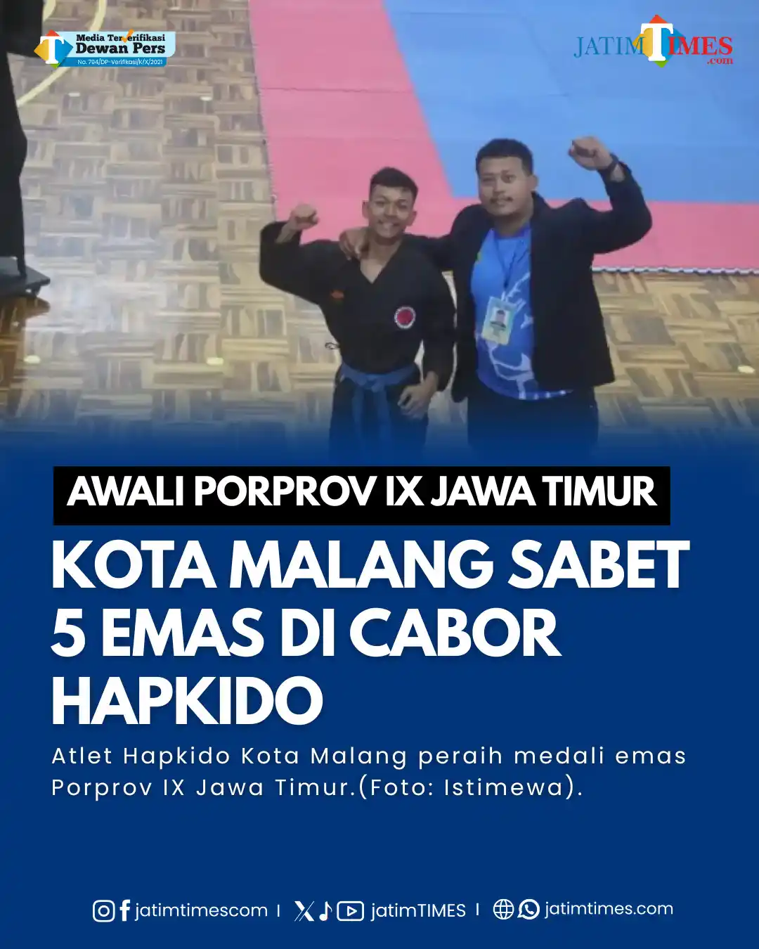 Image from Jatimtimes.com: Mengawali Pekan Olahraga Provinsi (Porprov) IX Jawa Timur, Kota Malang...