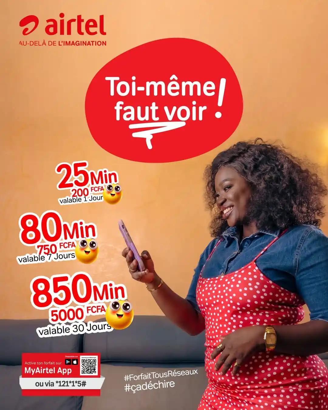 Image from Airtel Congo B: Quand on t’a dit que tu pouvais avoir 850 minutes d’appels pour 5000 F...