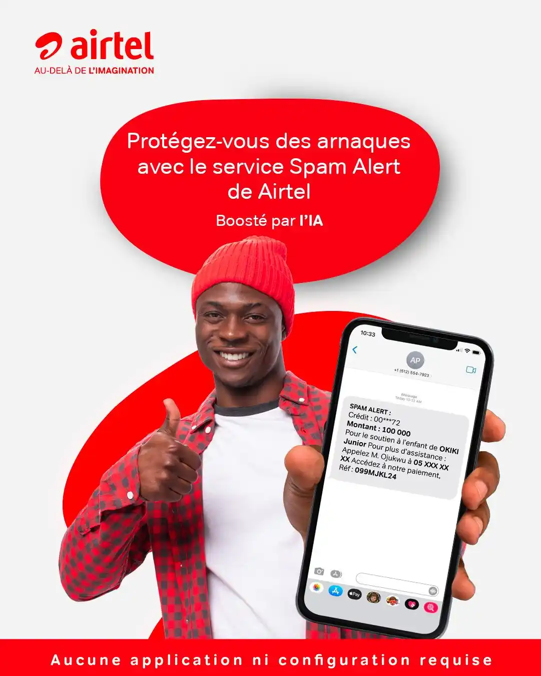 Image from Airtel Congo B: 🚨 Stop aux arnaques par SMS ! Airtel dévoile en EXCLUSIVITÉ le 1er se...