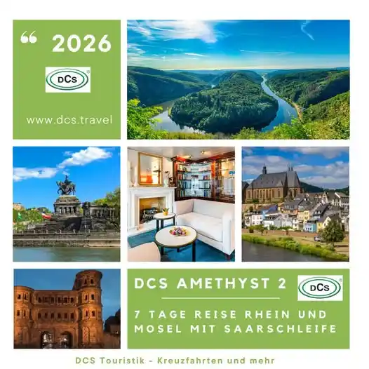 Image from Dein Flussschiff - DCS Kreuzfahrten und mehr www.dcs.travel: 7 Tage Reihkreuzfahrt "Rhein und Mosel mit Saarschleife" 💚💙🩵💚💙🩵 ...