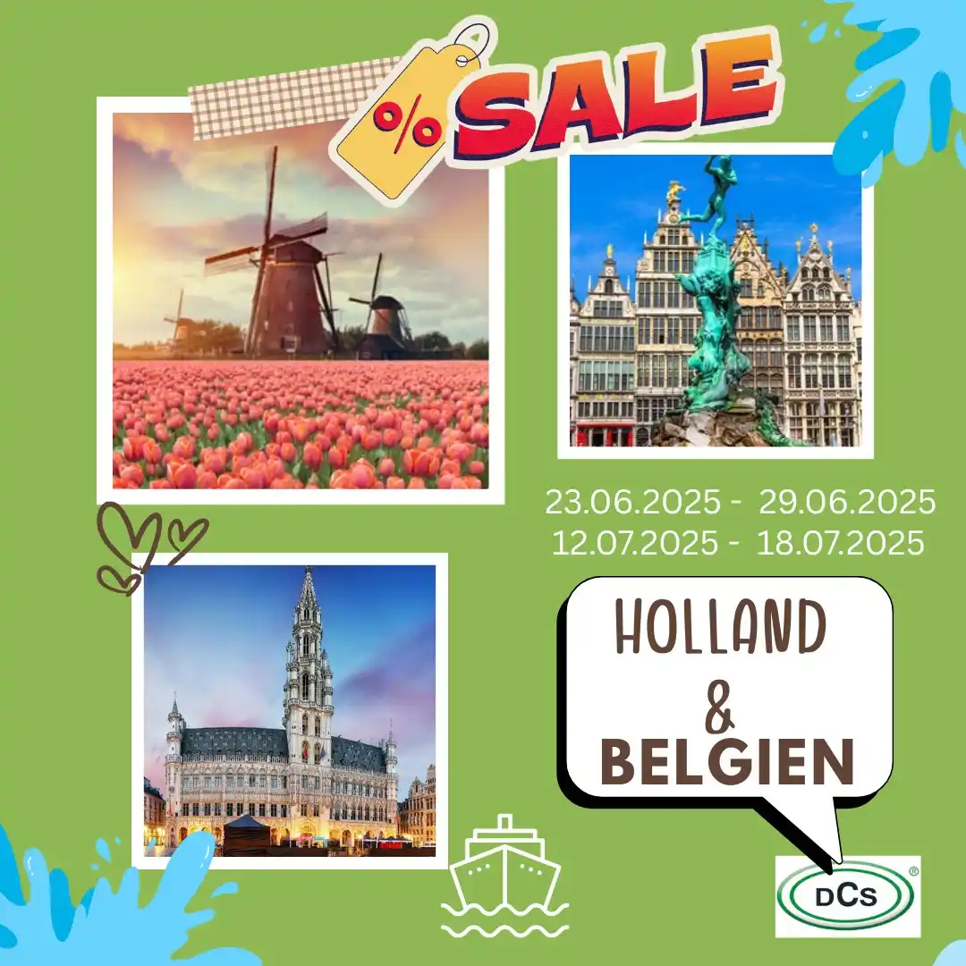 Image from Dein Flussschiff - DCS Kreuzfahrten und mehr www.dcs.travel: 7 Tage Rhein-Flusskreuzfahrt "Holland und Belgien" Köln - Zaandam - R...