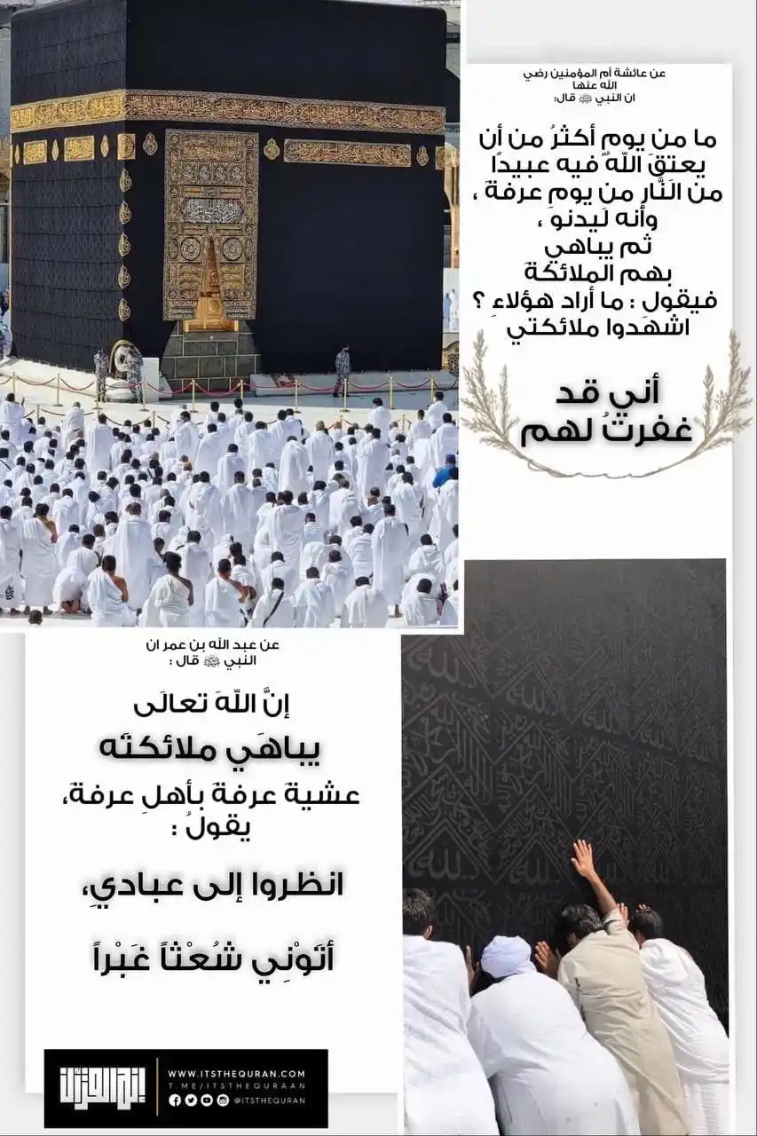 Image from أڪاديمية "يَرْجُونَ تِجَارَةً لَّن تَبُورَ": - عن النبي صلى الله عليه وسلم قال: مَا مِنْ يَوْمٍ أَكْثَرَ مِنْ أَنْ ...