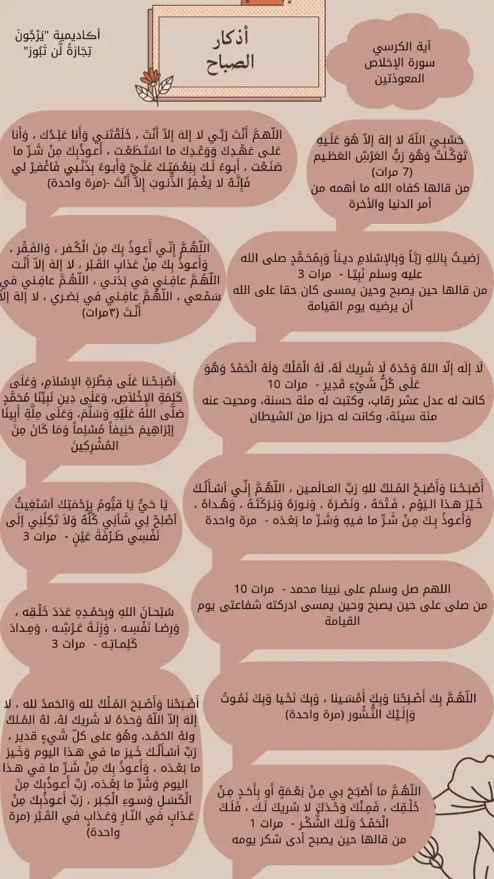 Image from أڪاديمية "يَرْجُونَ تِجَارَةً لَّن تَبُورَ": أورادك وعباداتك هي أساس في طريقك لربنا.. بدون أوراد ثابتة في حياتك هتض...