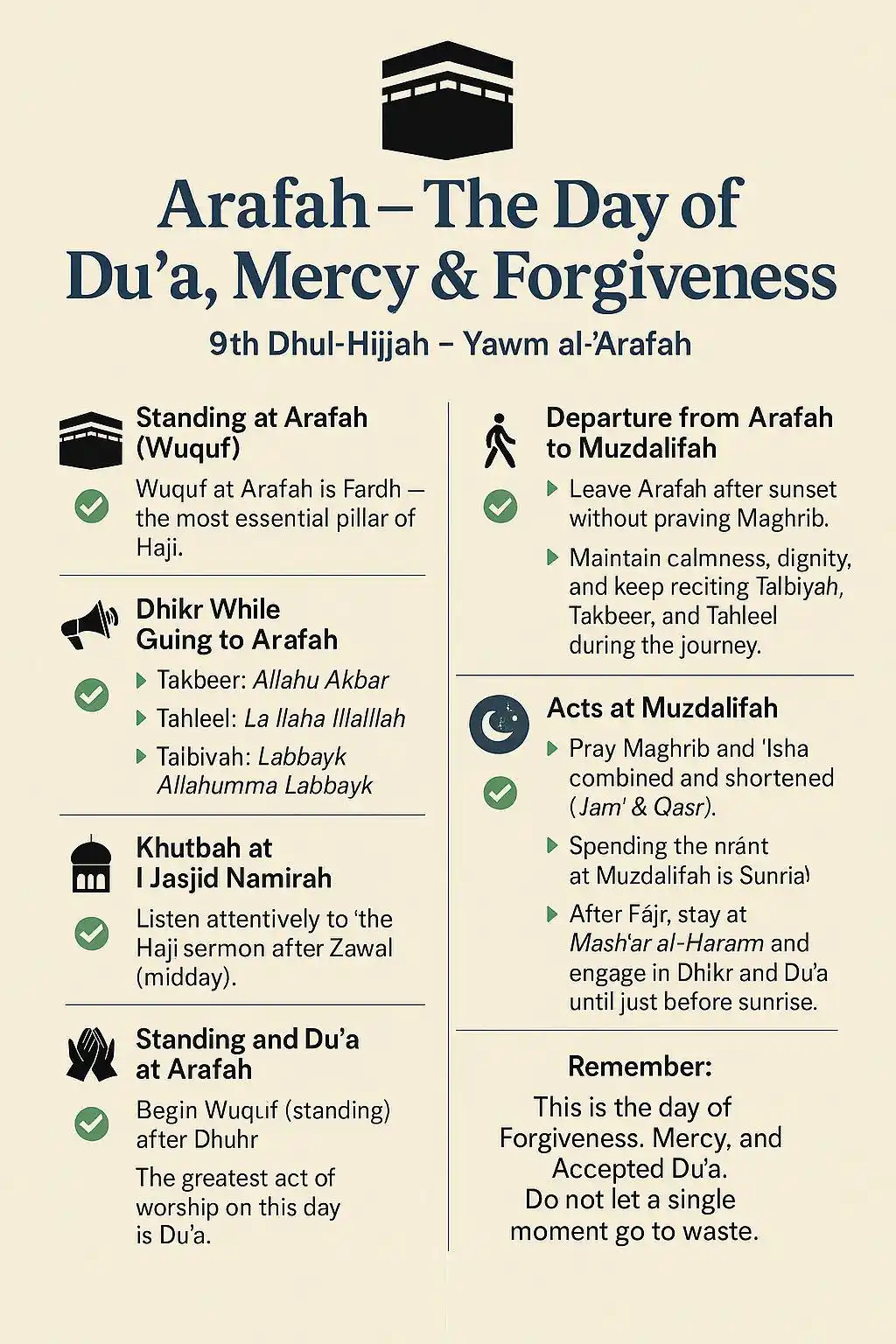 Image from AlHuda International: 🕋 Arafah – The Day of Du‘a, Mercy & Forgiveness 🌅 9th Dhul-Hijjah –...
