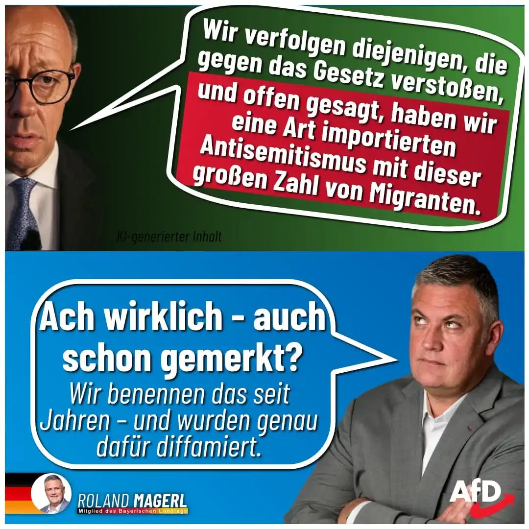 Image from AfD Weiden-Neustadt-Tirschenreuth: ⚠️ Auf einmal sagt Friedrich Merz, was wir schon seit Jahren anspreche...