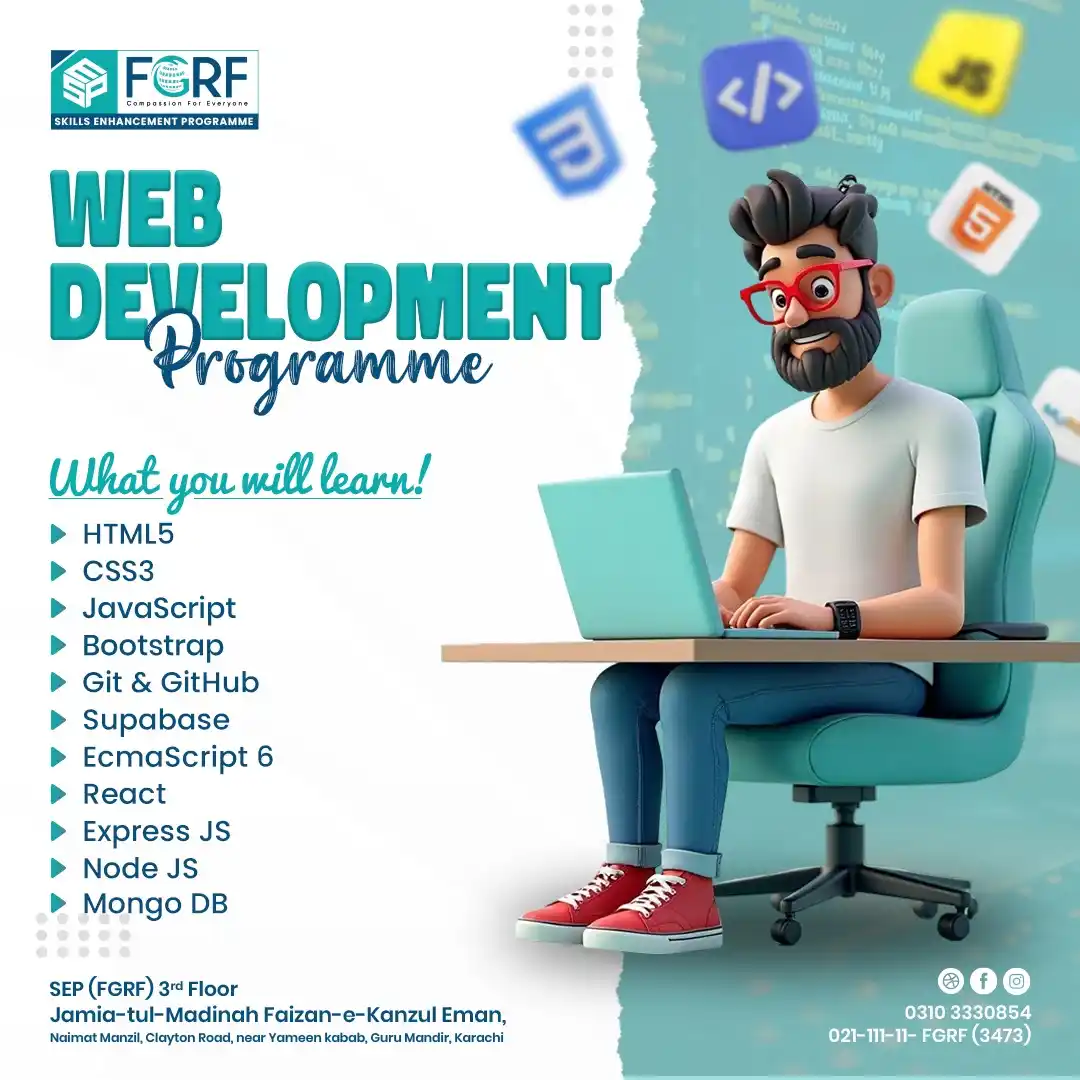 Image from Skills Enhancement Programme: 💻 Become a Web Developer with SEP – Kanzul Iman Branch! Want to buil...