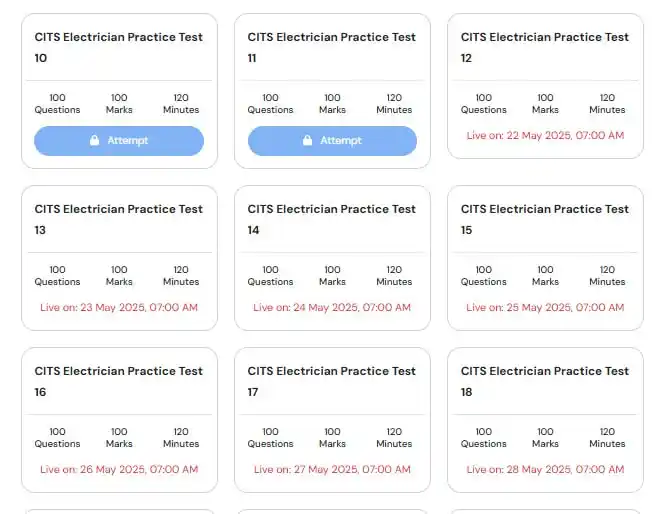 Image from Anil Sir ITI: CITS Electrician Daily New Practice Test Live Mobile Test Link: https:...