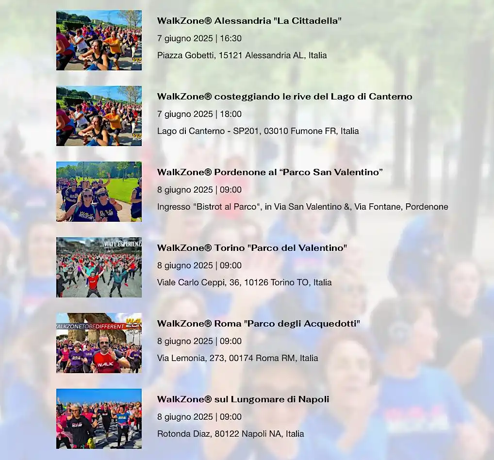 Image from WalkZone: E TU?…A QUALE PARTECIPERAI? 😃💞 👉🏻 https://www.walkzone.online/even...