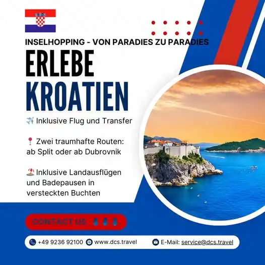 Image from Dein Flussschiff - DCS Kreuzfahrten und mehr www.dcs.travel: Erlebe Kroatien - Inselhopping von Paradies zu Paradies ✔Inkl. Flug, T...