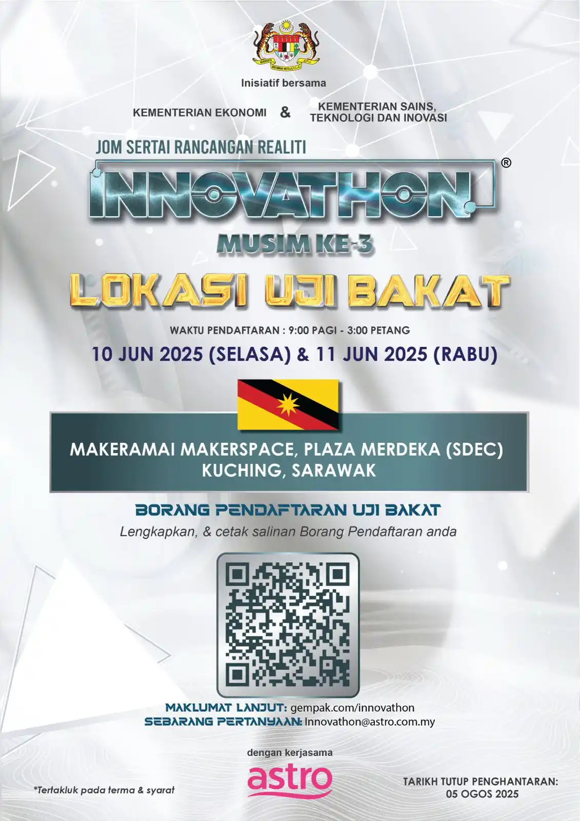 Image from Komuniti Kamek Digital SDEC: 📣 [INNOVATHON MUSIM 3 – UJIBAKAT KINI BERMULA ESOK!]   Sertai rancang...