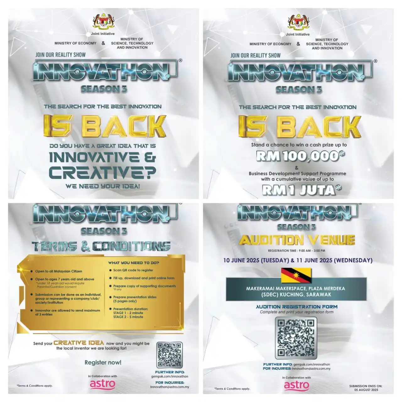 Image from Komuniti Kamek Digital SDEC: 📣 [INNOVATHON SEASON 3 – AUDITIONS ARE HERE!]   Join Malaysia’s innov...