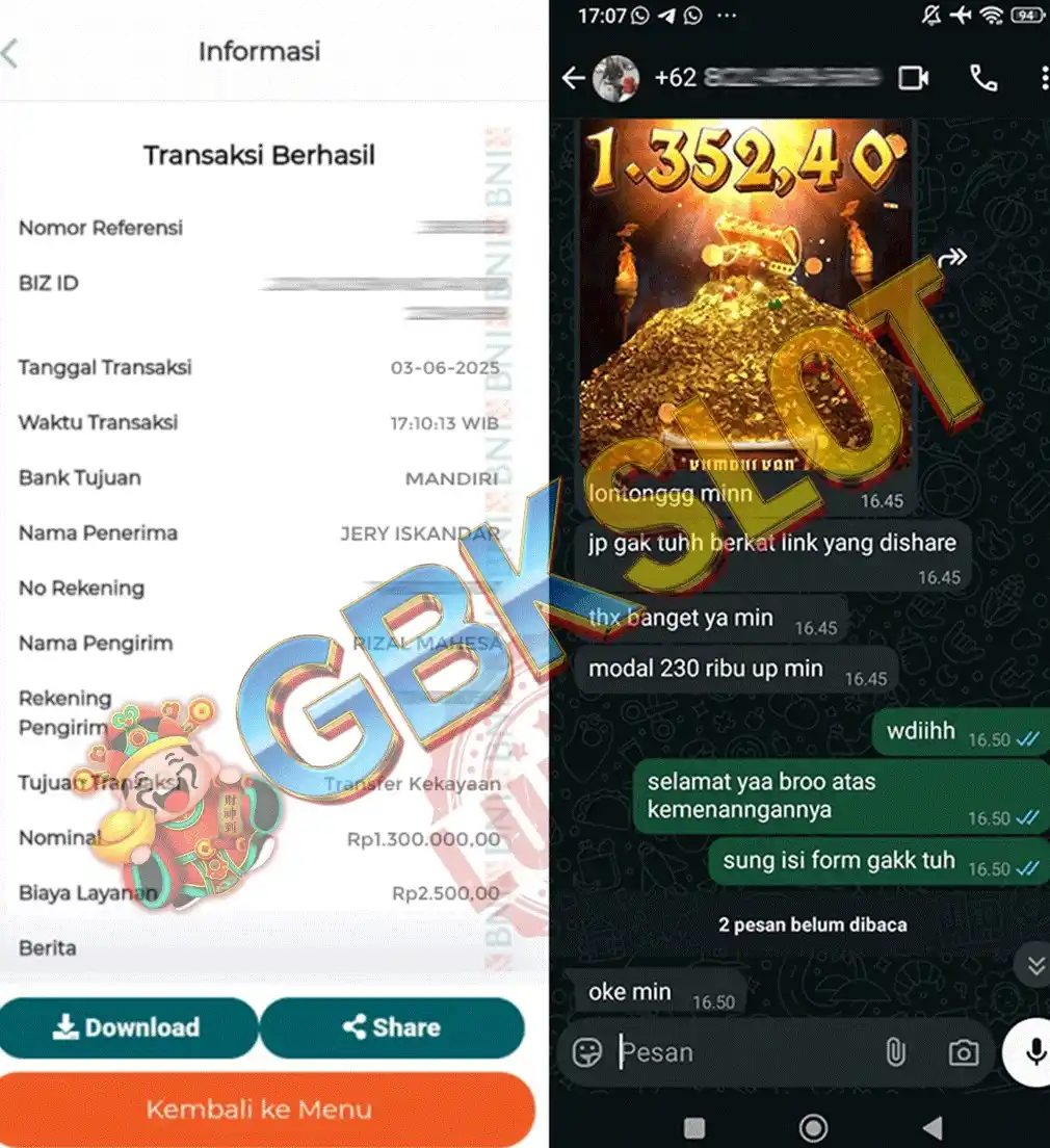 Image from Belajar Agama Islam ✨: Jackpott dari modal 230k naik ampe 1.3jt cuii.. Selamat atas kemenanga...