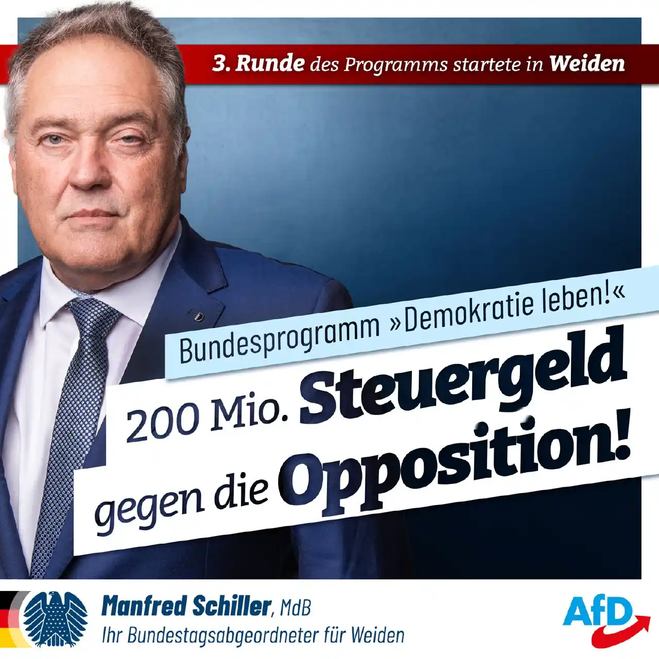 Image from AfD Weiden-Neustadt-Tirschenreuth: Liebe Freunde, auch Weiden startete im Mai die dritte Förderrunde von...