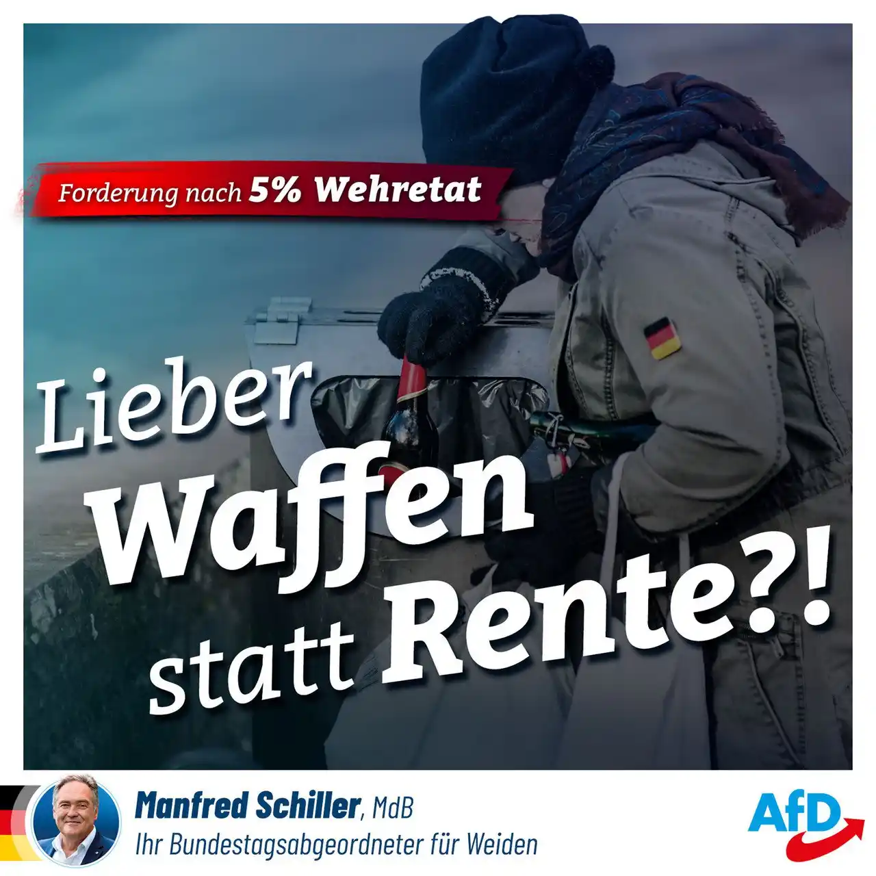 Image from AfD Weiden-Neustadt-Tirschenreuth: Liebe Freunde, "Aufrüstung statt Zukunft" - das scheint das neue Mott...