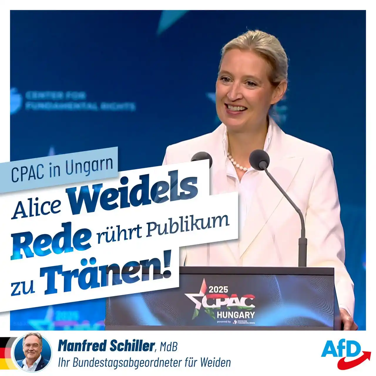 Image from AfD Weiden-Neustadt-Tirschenreuth: Liebe Freunde, stehende Ovationen & Tränen im Publikum gab es heute be...
