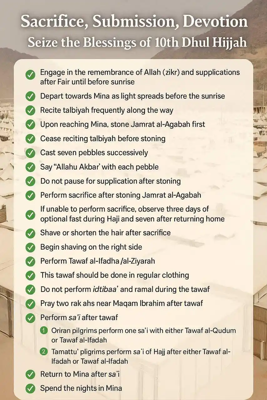 Image from AlHuda International: ❤️Sacrifice, Submission, Devotion – Seize the Blessings of 10th Dhul H...