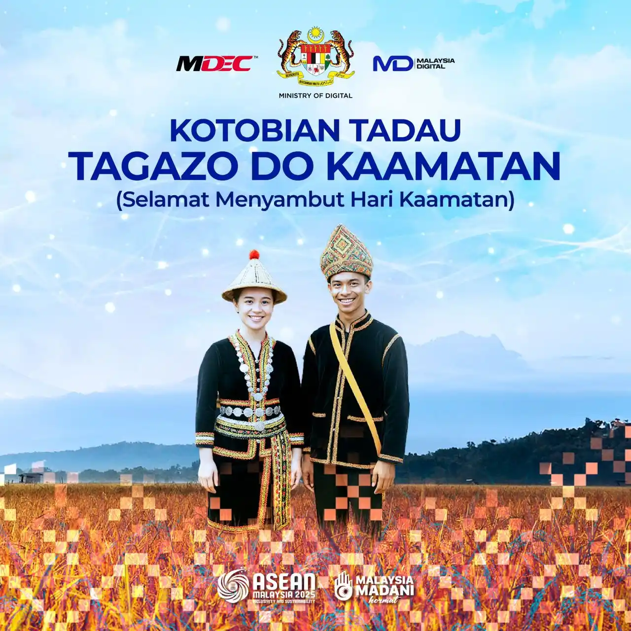 Image from MyMDEC: Selamat menyambut Pesta Kaamatan! Di saat meraikan hasil tuaian yang m...