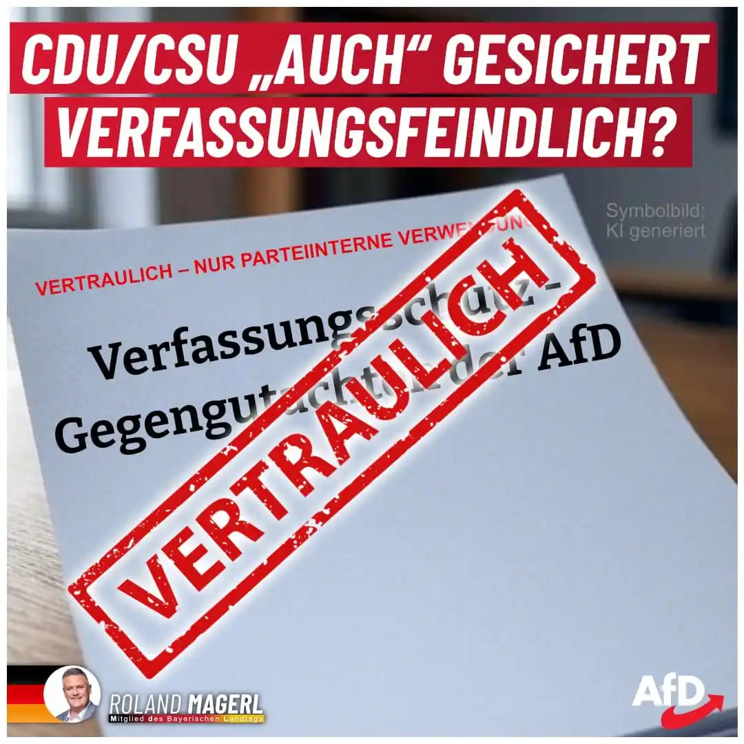 Image from AfD Weiden-Neustadt-Tirschenreuth: 📣 Was, wenn man CDU/CSU nach denselben Maßstäben wie die AfD beurteil...