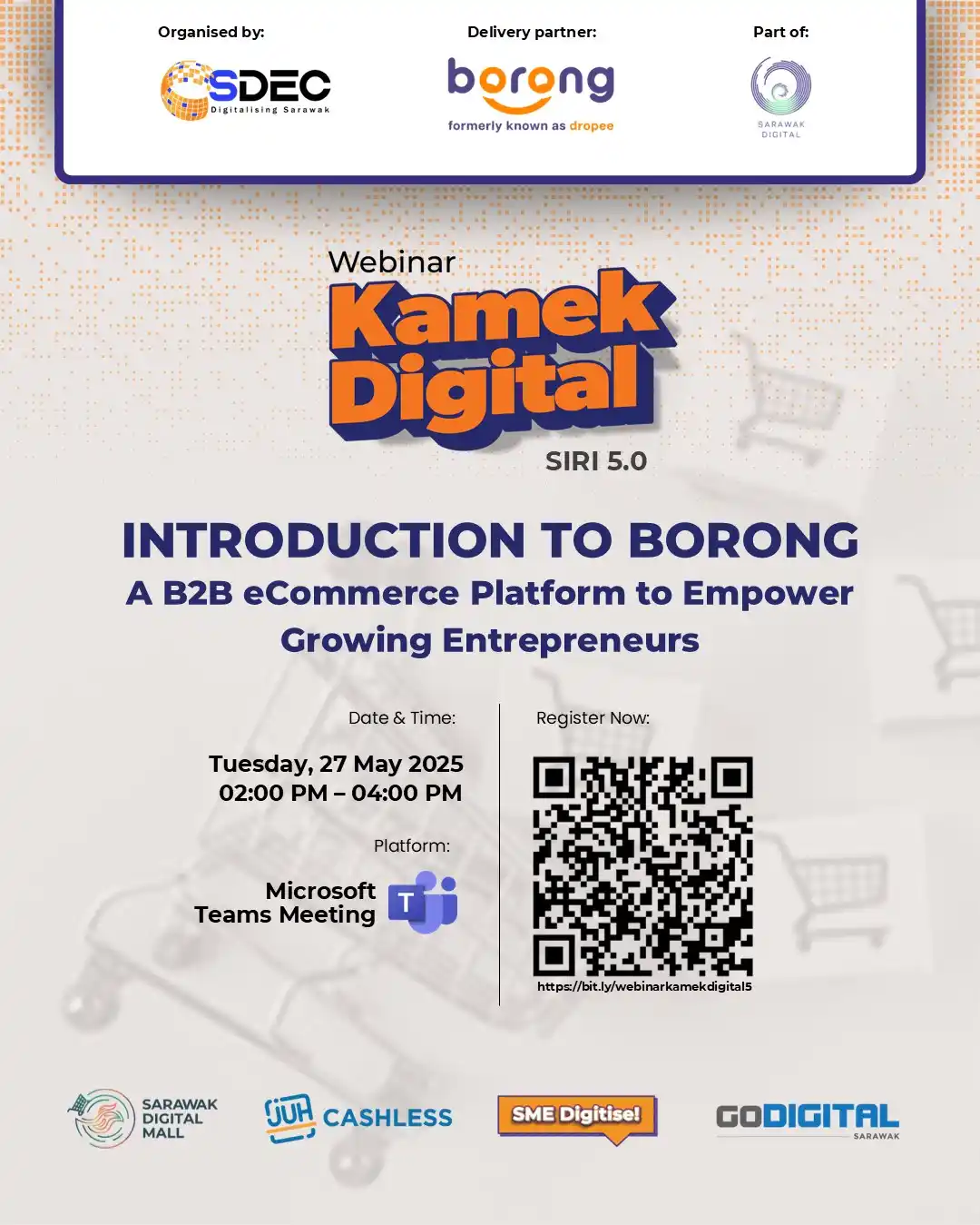 Image from Komuniti Kamek Digital SDEC: 🚀 *WEBINAR KAMEK DIGITAL SIRI 5 IS HERE!* 🚀 *Topic:* Introduction t...