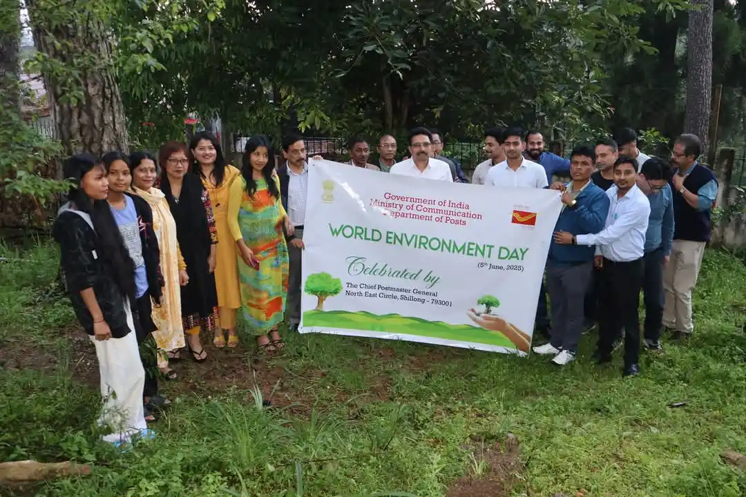 Image from Indian Postal Khabar (DOP): World Environment Day 2025: Plantation Drive by Circle Office at Posta...