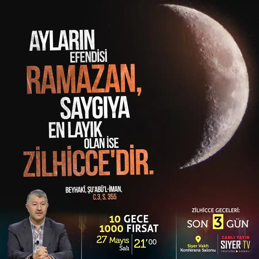 Image from Siyer Vakfı: ZİLHİCCE GECELERİ GELİYOR! Son 3 Gün!  Ayların efendisi Ramazan, saygı...