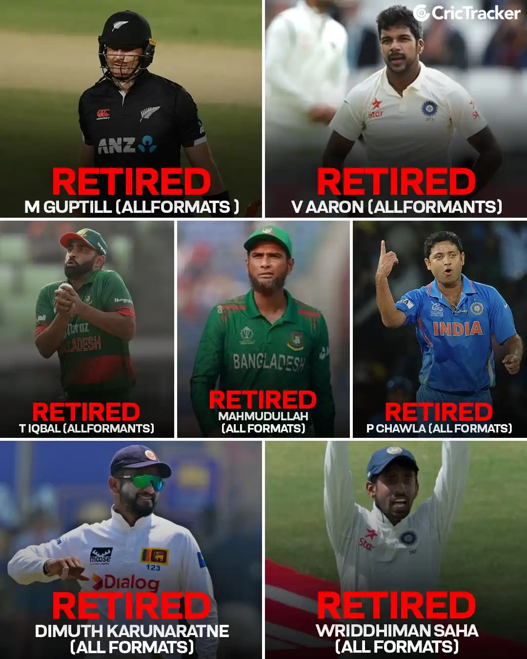 Image from CricTracker: A Year of Goodbyes 🫡💔 Here are the players who retired in 2025, a ...