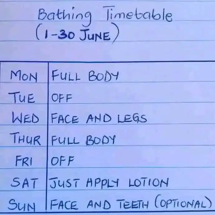 Image from MIKOTO HUSTLERS ZIM🇿🇼: Bathing timetable 😂...