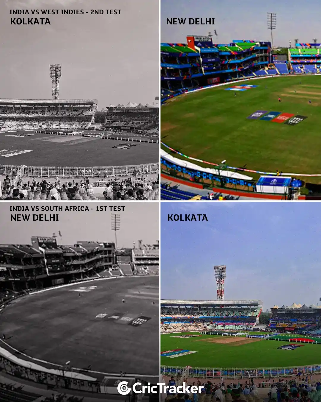 Image from CricTracker: BCCI announces updated venues for Team India men's two Tests against W...