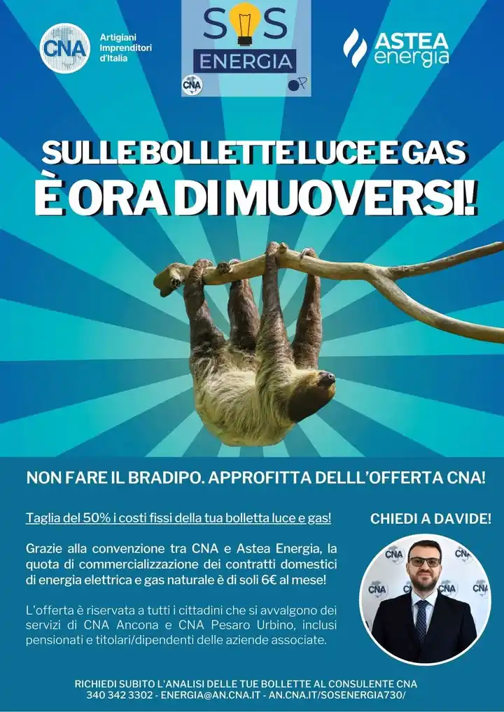 Image from InfoImprese - CNA Ancona: ⚡ Dì addio alle bollette salate: è il momento di agire! 💡 *È partita...