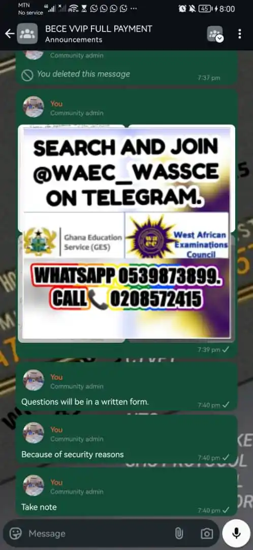Image from WASSCE | BECE QUESTIONS AND MARKING UPDATES/ TRACING /UPGRADES | CTVET: No noise. Let them brag we will show them workings. We deliver once. W...