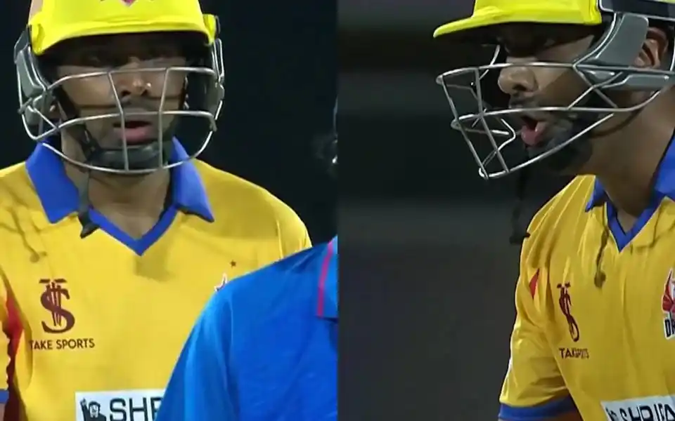 Image from CricTracker: Ravichandran Ashwin penalised for showing dissent at on-field umpire ...