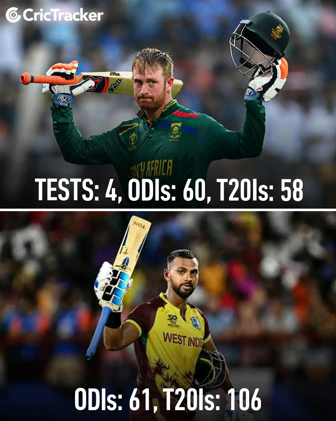 Image from CricTracker: Two bright sparks fade early💔 Heinrich Klaasen and Nicholas Pooran s...